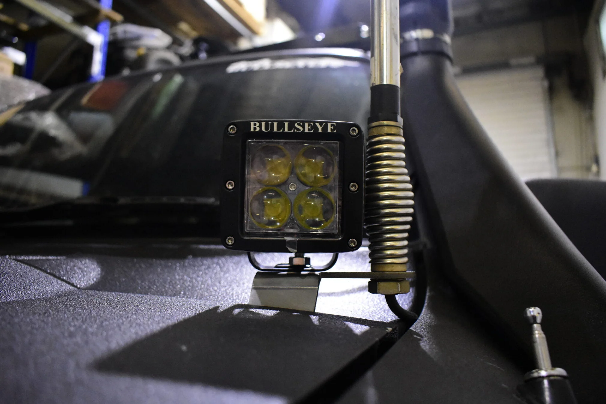 Nissan GU Patrol Bonnet Aerial and Light Bracket - Image 3